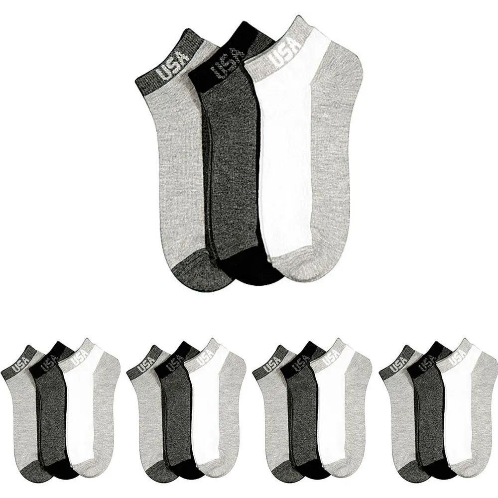 12 Pairs Ankle Quarter Crew Men Women Sport Socks Low Cut Stretchy Size 9-11 New