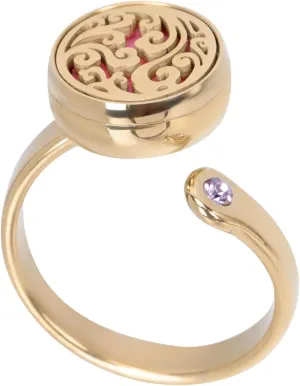 1pc Finger Jewelry Golden Retro Style Ring Finger Jewelry Stainless Steel Vintage Ring