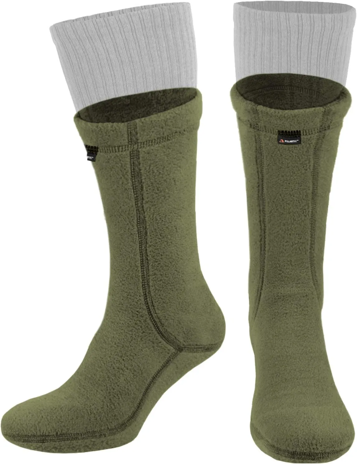281Z Military Warm 8 inch Boot Liner Socks - Outdoor Tactical Hiking Sport - Polartec Fleece Winter Socks