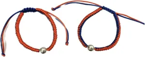 2Pcs Baseball Braided Bracelets Handmade Adjustable Baseball Beads Bracelets Inspirational Baseball Bracelets for Fans Team Gifts