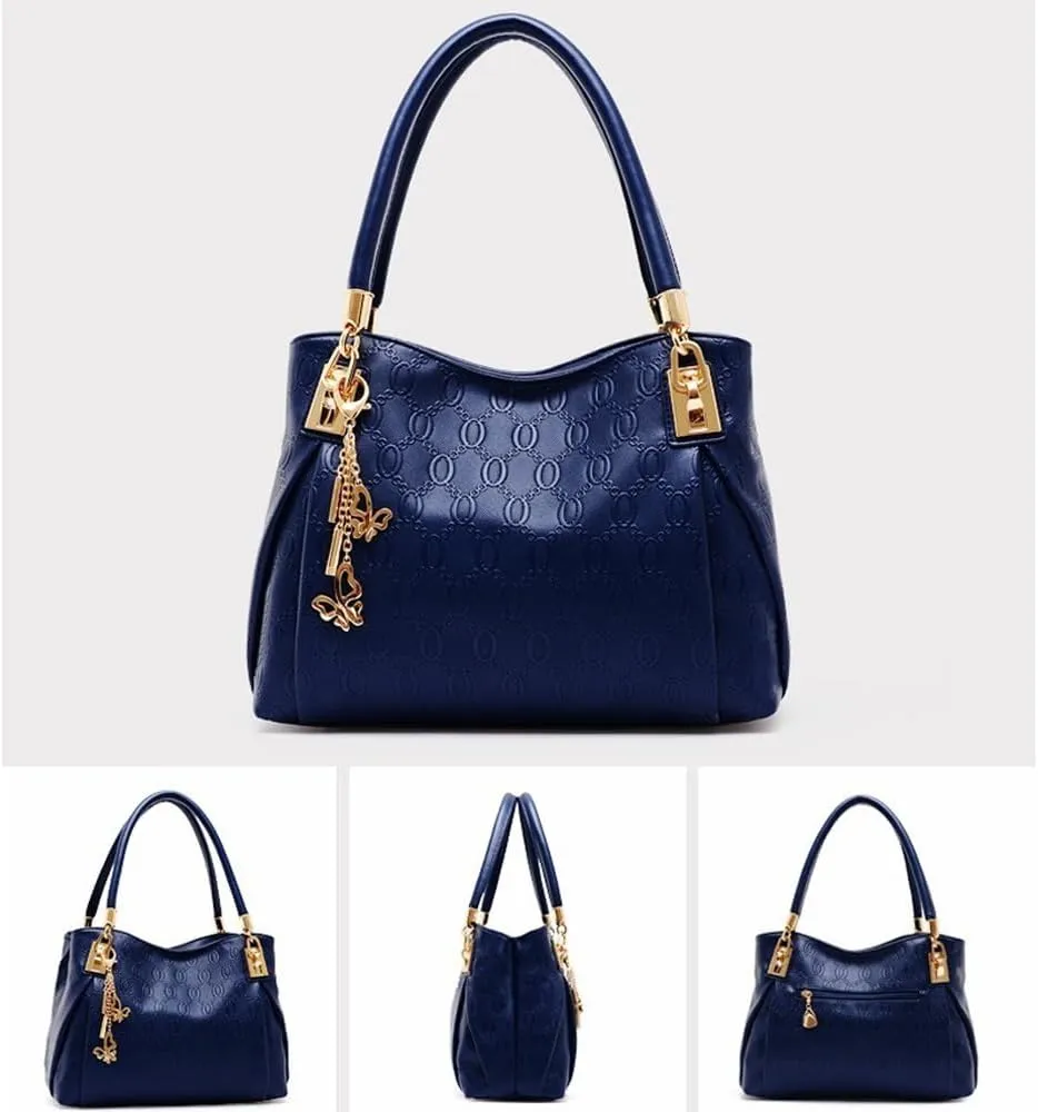 3 Pcs Handbags Womens Tote Bags Set Faux Leather Shoulder Handbag Crossbody Bag Satchel Wristlets Bag Wallet Clutch