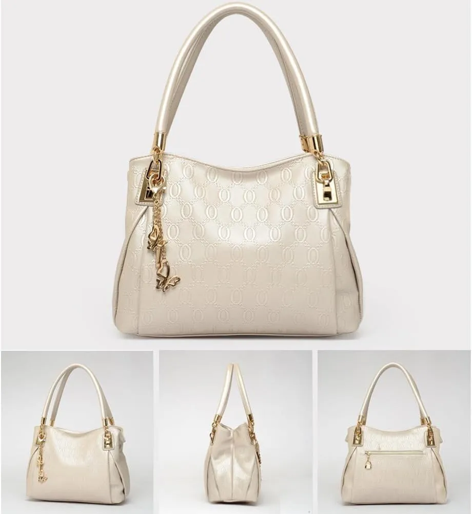 3 Pcs Handbags Womens Tote Bags Set Faux Leather Shoulder Handbag Crossbody Bag Satchel Wristlets Bag Wallet Clutch