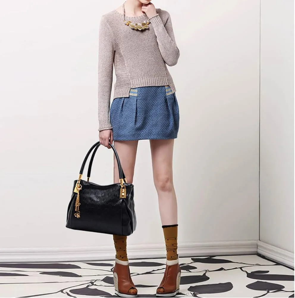 3 Pcs Handbags Womens Tote Bags Set Faux Leather Shoulder Handbag Crossbody Bag Satchel Wristlets Bag Wallet Clutch