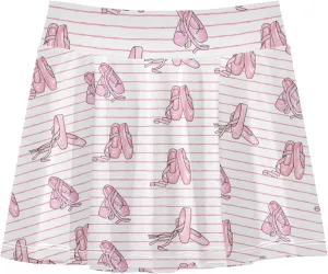 Aflyko Girls' Skorts 2-in-1 Tennis Skirts with Built-in Shorts, 3-4T