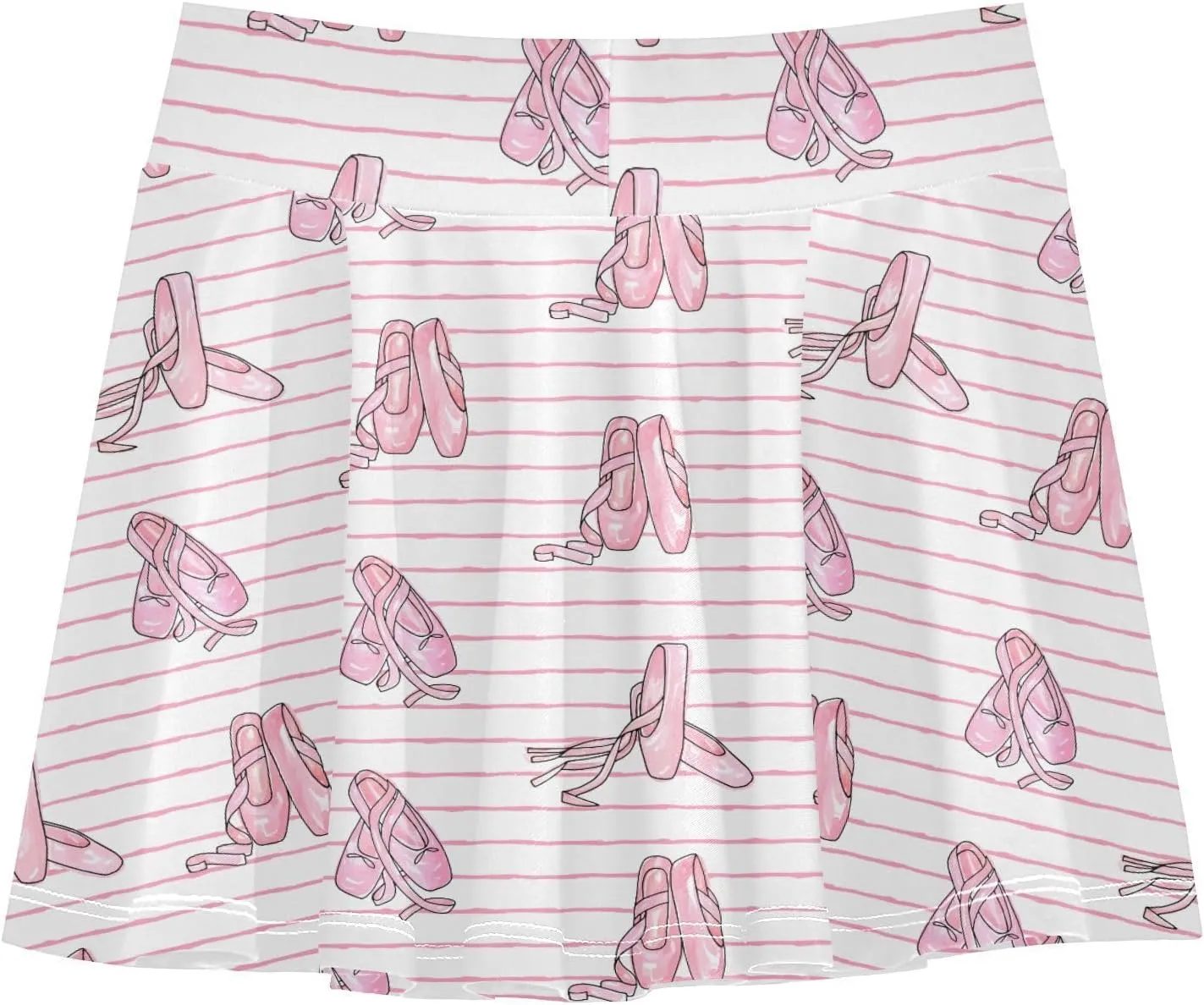 Aflyko Girls' Skorts 2-in-1 Tennis Skirts with Built-in Shorts, 3-4T