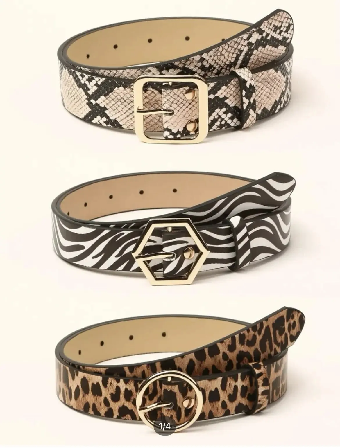 Animal Print Belts