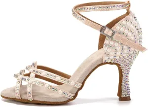 AOQUNFS Women's Latin Dance Shoes Ballroom Salsa Practice Performance Dancing Shoes,Model L379