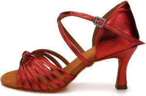 AOQUNFS Women's Latin Dance Shoes Professional Ballroom Salsa Practice Performance Dancing Shoes,Model EM1219