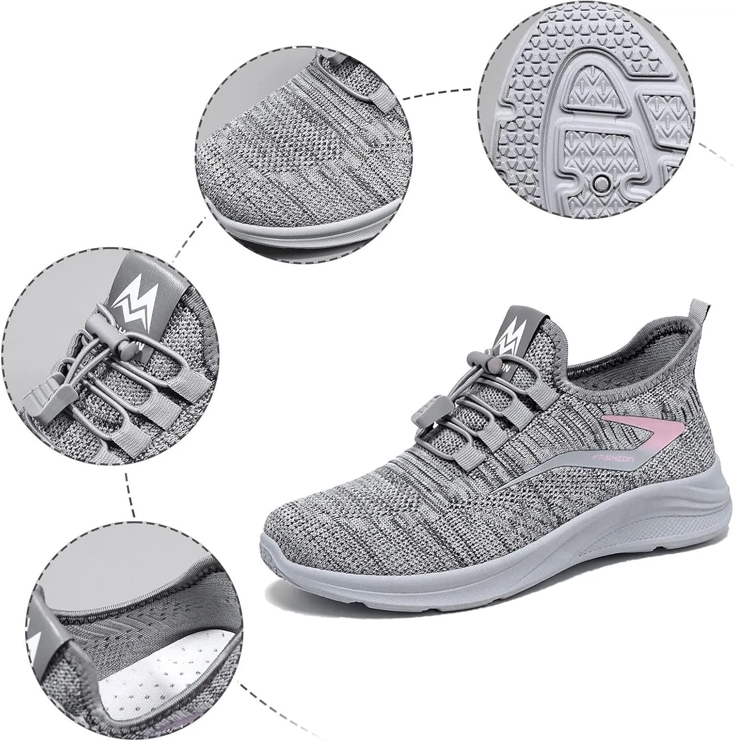 Arch Support Versatile Sneakers for Women Comfort Lightweight Breathable Sock Shoes Arch Support Walking Shoe