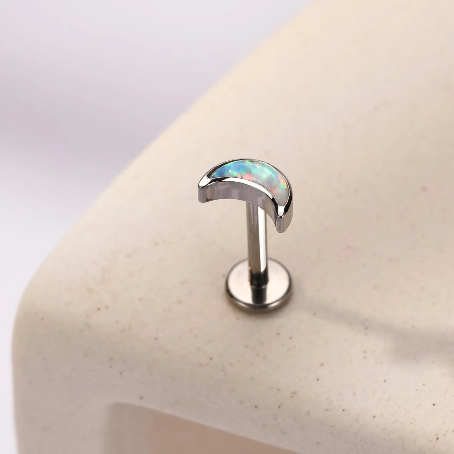 AROWRO G23 Titanium Labret Studs 16g Labret Jewelry Lip Piercing Jewelry Internally Threaded Monroe Jewelry Tragus Earrings 16g Helix Stud Cartilage Piercing