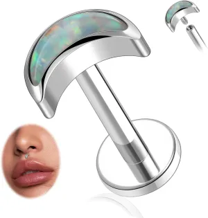 AROWRO G23 Titanium Labret Studs 16g Labret Jewelry Lip Piercing Jewelry Internally Threaded Monroe Jewelry Tragus Earrings 16g Helix Stud Cartilage Piercing