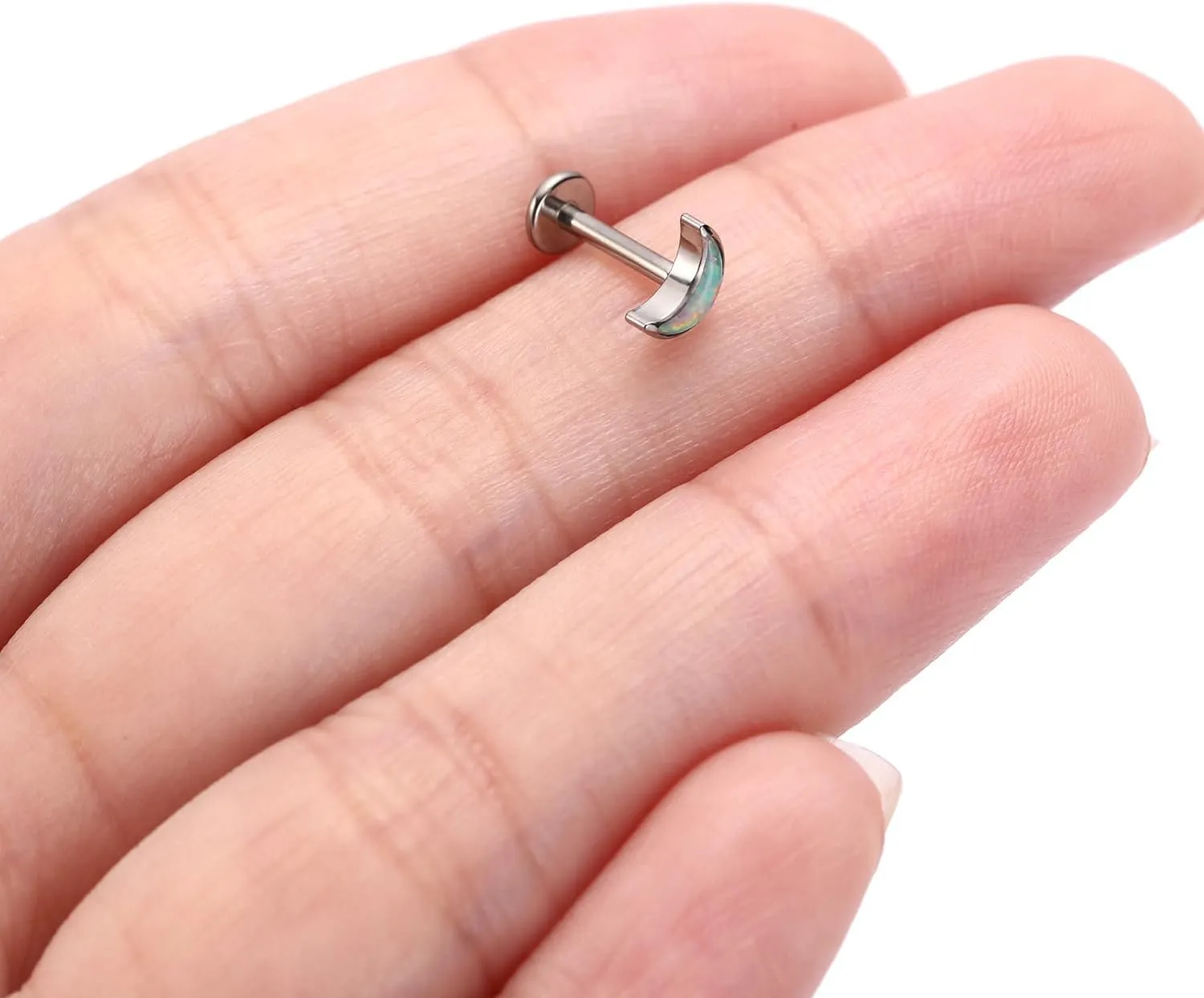 AROWRO G23 Titanium Labret Studs 16g Labret Jewelry Lip Piercing Jewelry Internally Threaded Monroe Jewelry Tragus Earrings 16g Helix Stud Cartilage Piercing
