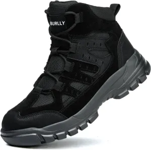 Asiman Steel Toe Boots for Men Women Industrial Construction Safety Boots Lightweight Comfortable Work Shoes Non-Slip Puncture Proof Composite Toe Shoes