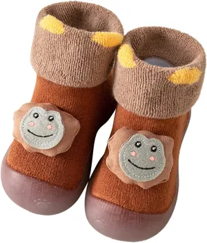 Baby Sock Shoes,Infant Toddle Footwear Winter Shoes Soft Bottom Indoor Non Slip Warm Floor Cartoon Animal Socks Shoes