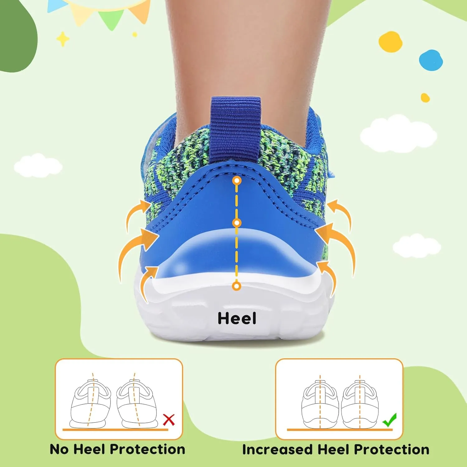 BARERUN Toddler Shoes Boys Girls Barefoot Shoes Kids Breathable Sneakers School Tennis Shoes Slip on Running Shoes Infant Toddler Walking Shoes