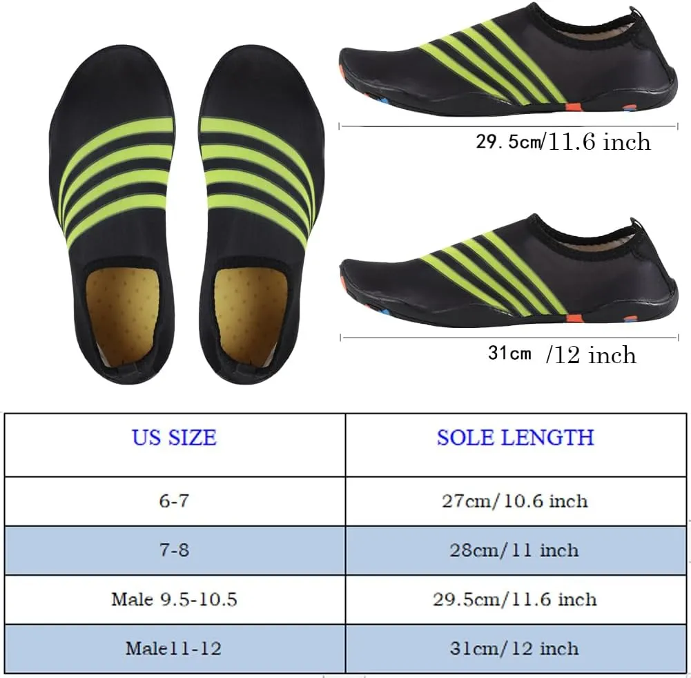 Beach Sand Socks Men Scuba Diving Aqua Short Socks Women Water Swim Stripes Shoes Anti-Slip Wetsuit Booties Snorkeling Shoes