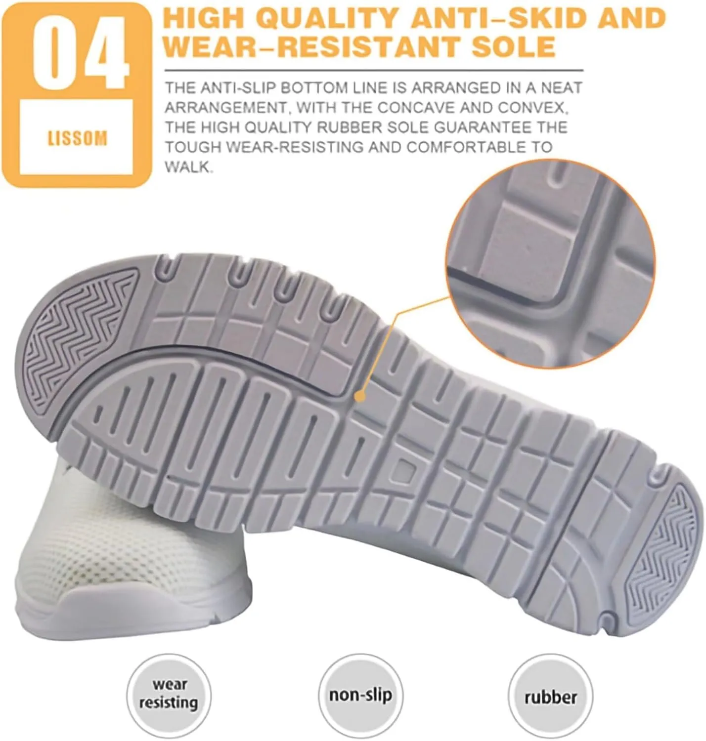 Belidome Walking Running Shoes Sneakers for Women Men Non Slip Lightweight Breathable Casual Gym