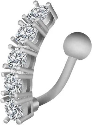 Belly Button Rings, Stainless-Steel Bending Navel Jewelry, Piercing Body Jewelry for Women