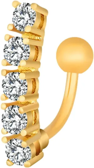 Belly Button Rings, Stainless-Steel Bending Navel Jewelry, Piercing Body Jewelry for Women