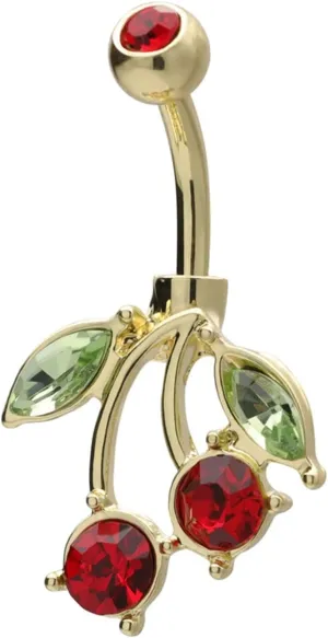 Belly Button Rings, Stainless-Steel Flower Navel Jewelry, Piercing Body Jewelry for Women