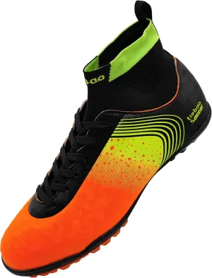 Big Kids Soccer Shoes High-top Sock Football Shoes Firm Ground Outdoor Soccer Cleats Athletic Mens