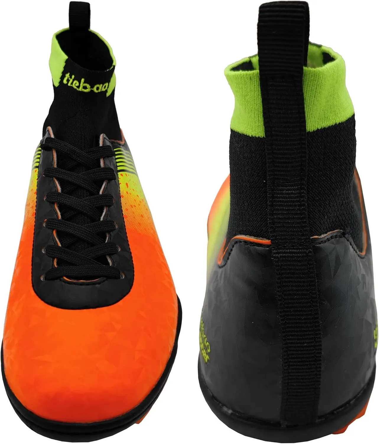 Big Kids Soccer Shoes High-top Sock Football Shoes Firm Ground Outdoor Soccer Cleats Athletic Mens