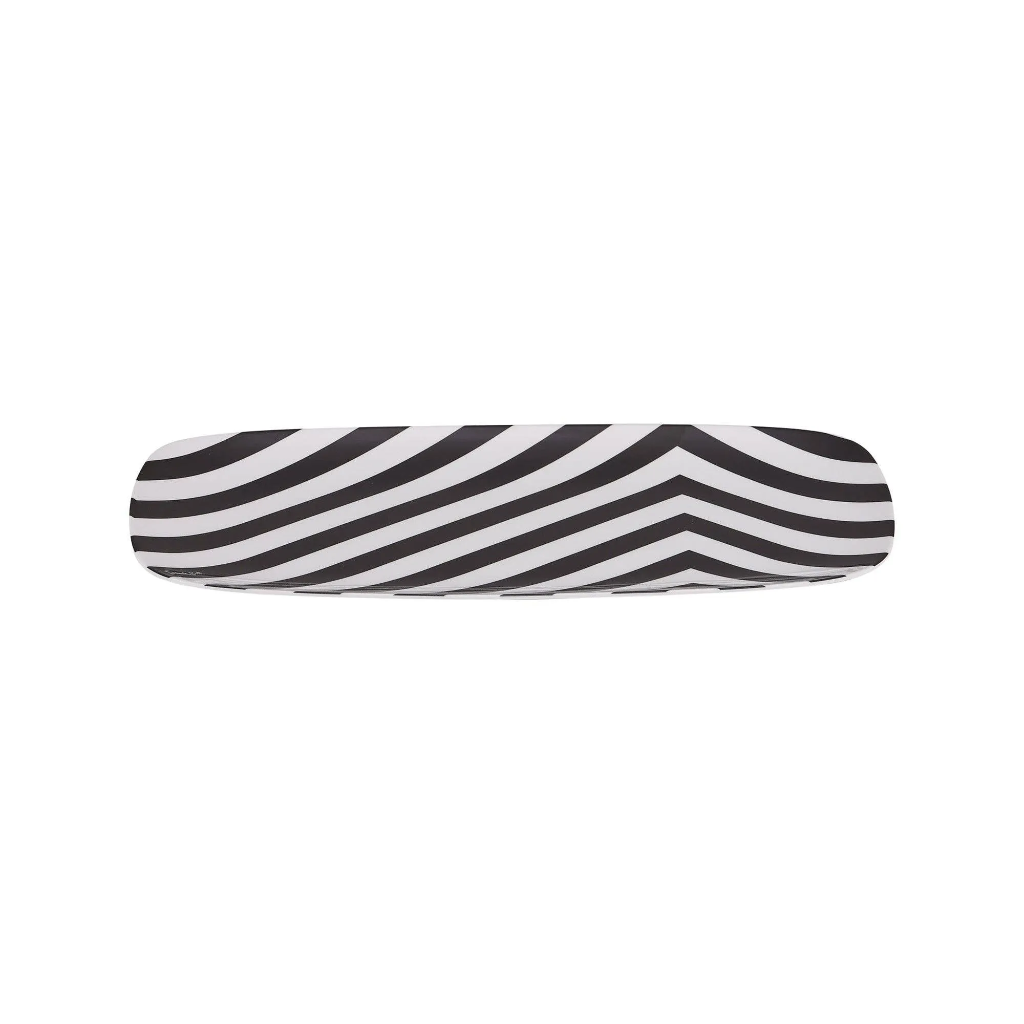 Black & White 13.75" Rectangular Platter
