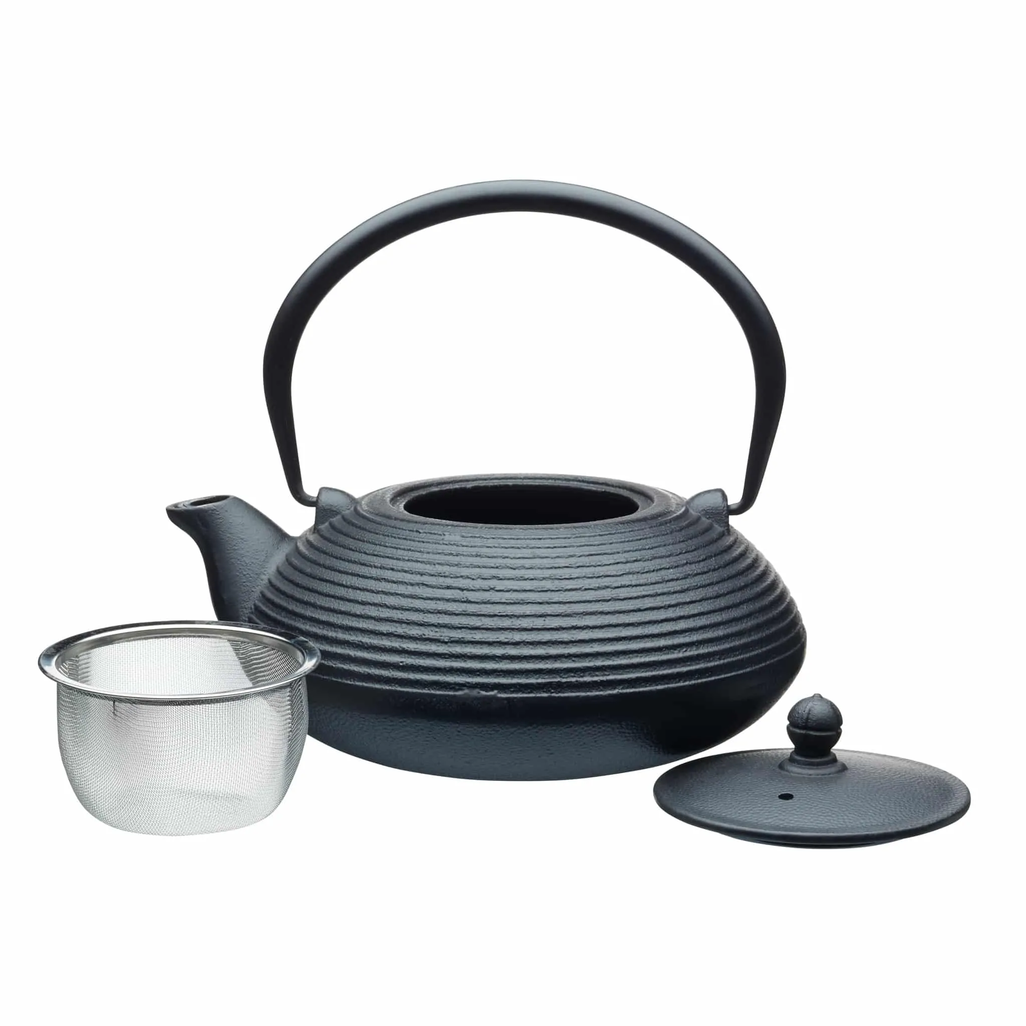 Black Cast Iron Teapot, 900ml