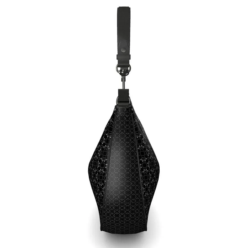 Black Diamonds Curve Hobo Bag