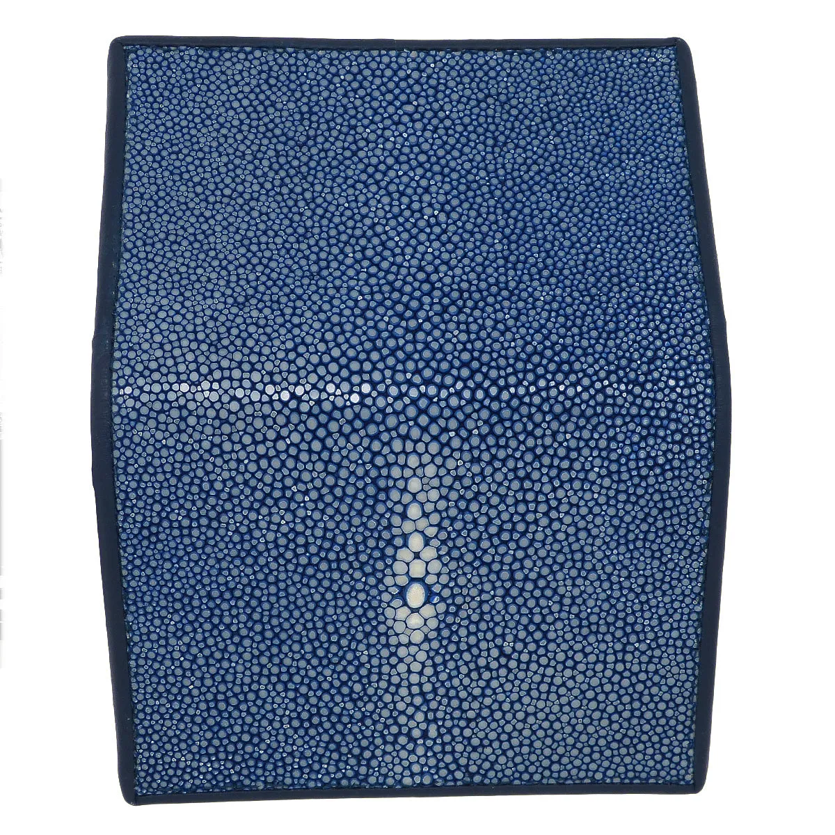 Blue Leather Stingray Business Credit Card Case