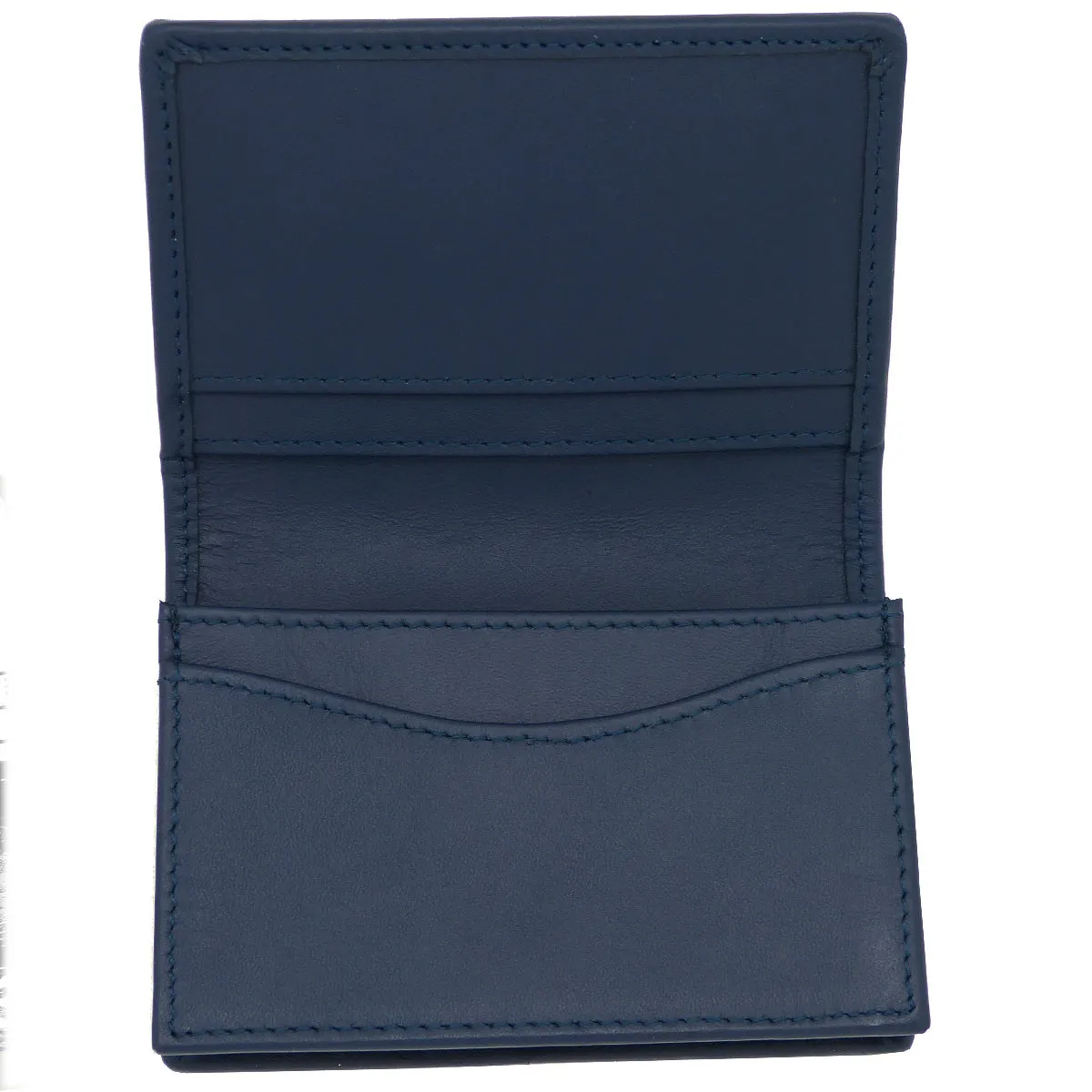 Blue Leather Stingray Business Credit Card Case