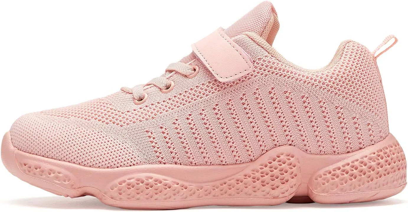 Boys Girls Sneakers Knitted Mesh Sports Shoes Breathable Lightweight Running Shoes for Kids Fashion Athletic Casual Shoes (Little/Big)