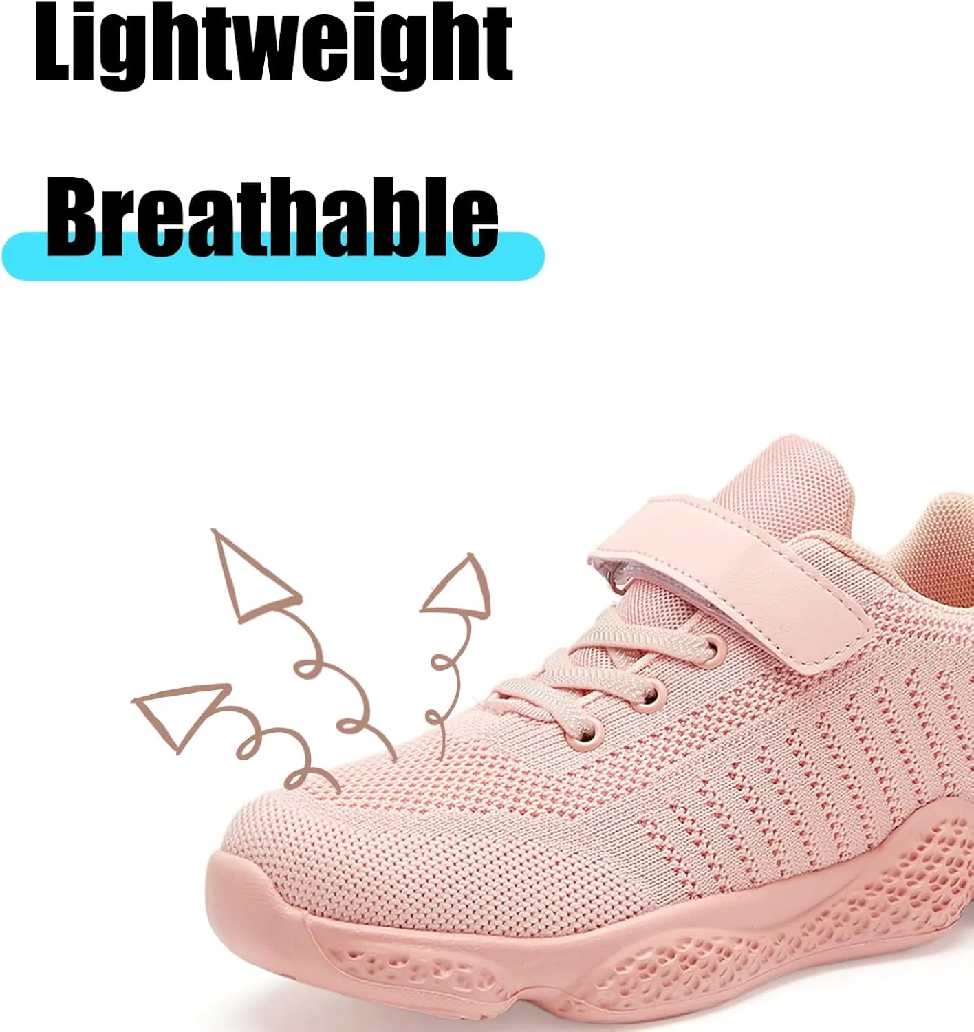 Boys Girls Sneakers Knitted Mesh Sports Shoes Breathable Lightweight Running Shoes for Kids Fashion Athletic Casual Shoes (Little/Big)