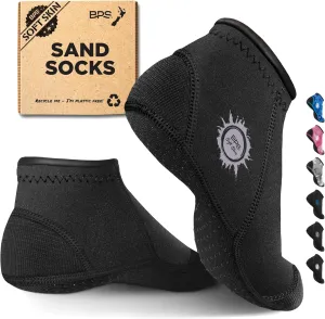 BPS Soft Skin Neoprene Socks 3mm Water Socks Sand Proof Wetsuit Booties for Beach Volleyball Sand Soccer Water Sports