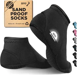 BPS Storm Neoprene Socks 3mm Water Socks Sand Proof Wetsuit Booties Sand Socks for Beach Volleyball Sand Soccer Sports