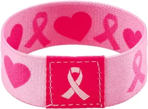 Breast Caner Awareness Bracelets Pink Ribbon Braided Bracelets Breast Cancer Bracelets with Ribbon Pink Adjustable Breast Cancer Bracelets for Women Breast Caner Awareness Month Gifts