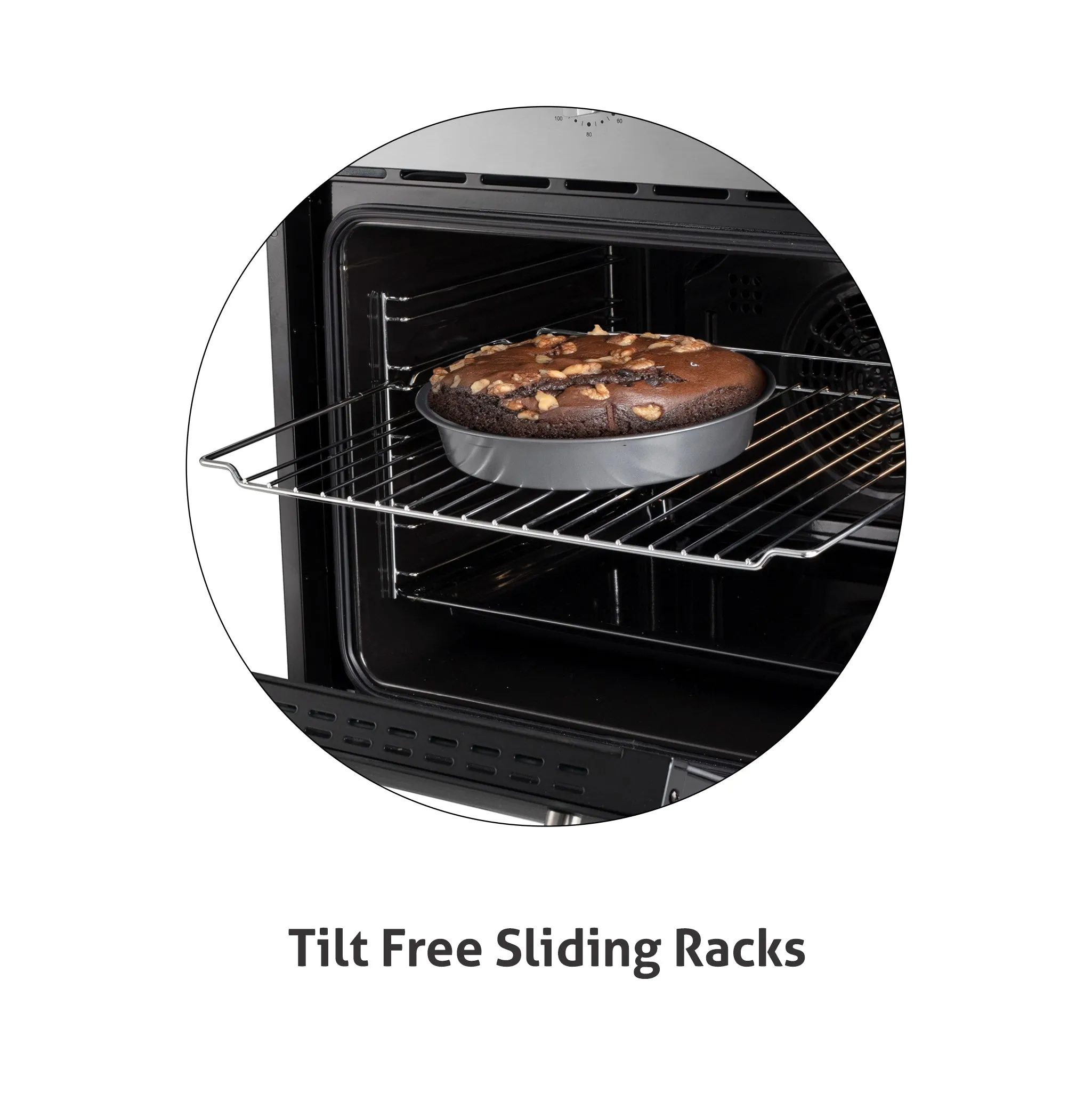 Built in Oven Motorised Rotisserie Turbo Fan 70Ltr with 9 Multi-functions (651MRTSS)