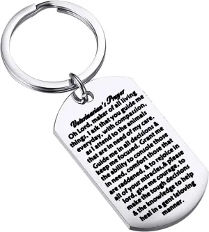 CENWA Veterinarians Prayer Gift Veterinary Student Keychain Vet Tech Jewelry Veterinarian Graduation Jewelry