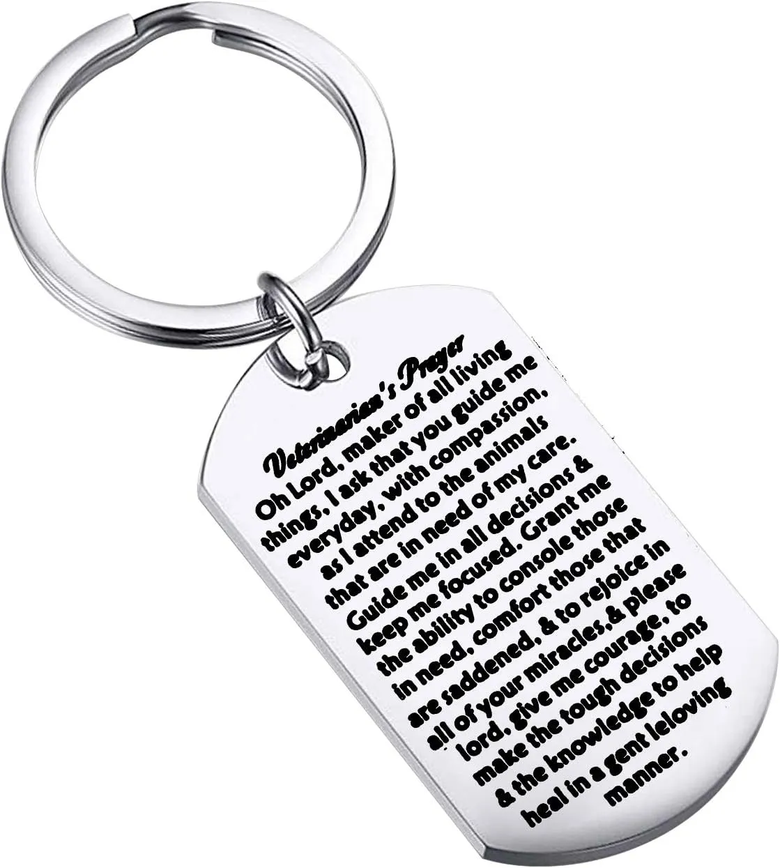 CENWA Veterinarians Prayer Gift Veterinary Student Keychain Vet Tech Jewelry Veterinarian Graduation Jewelry