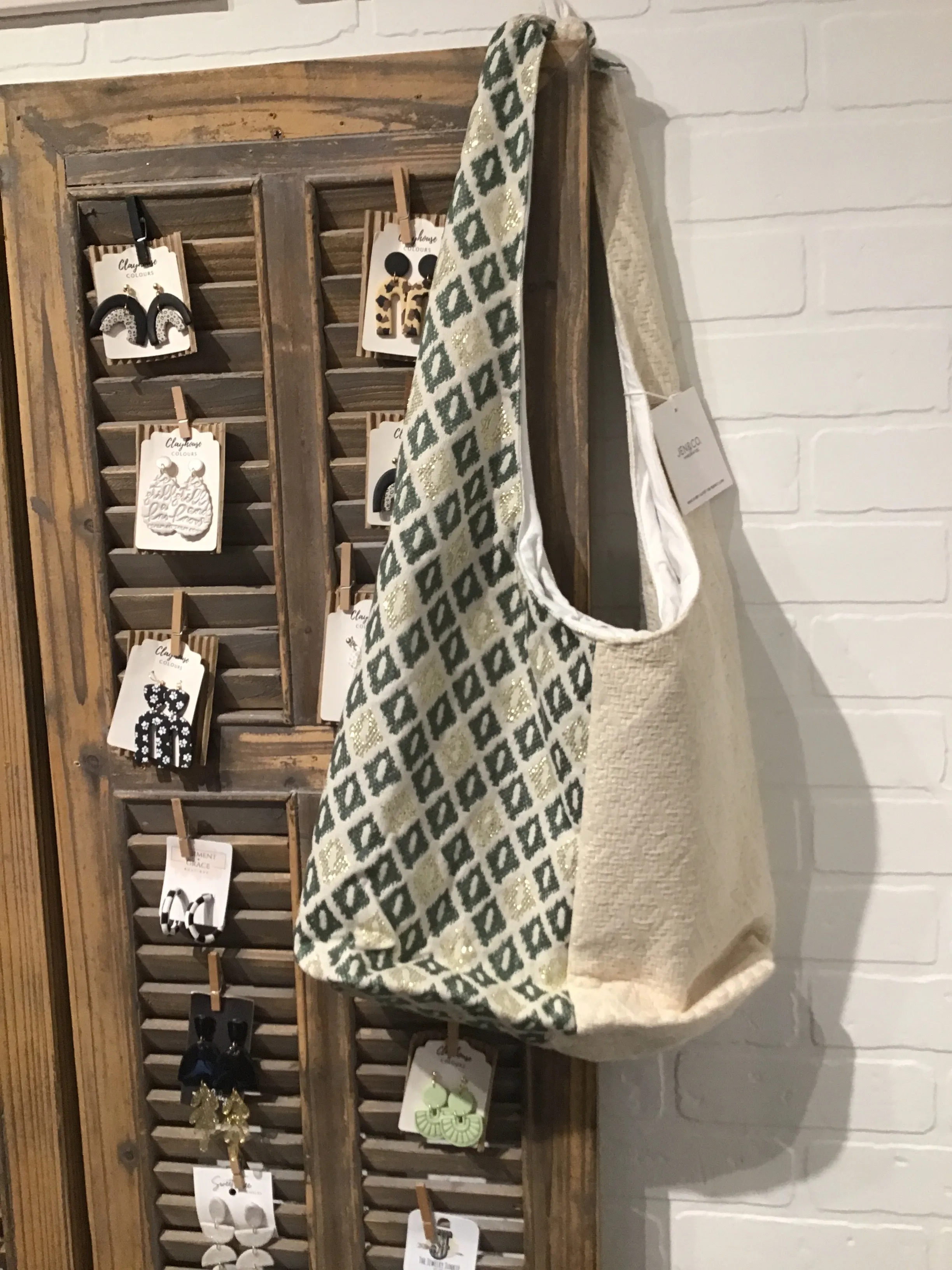 Contrast Hobo Bag