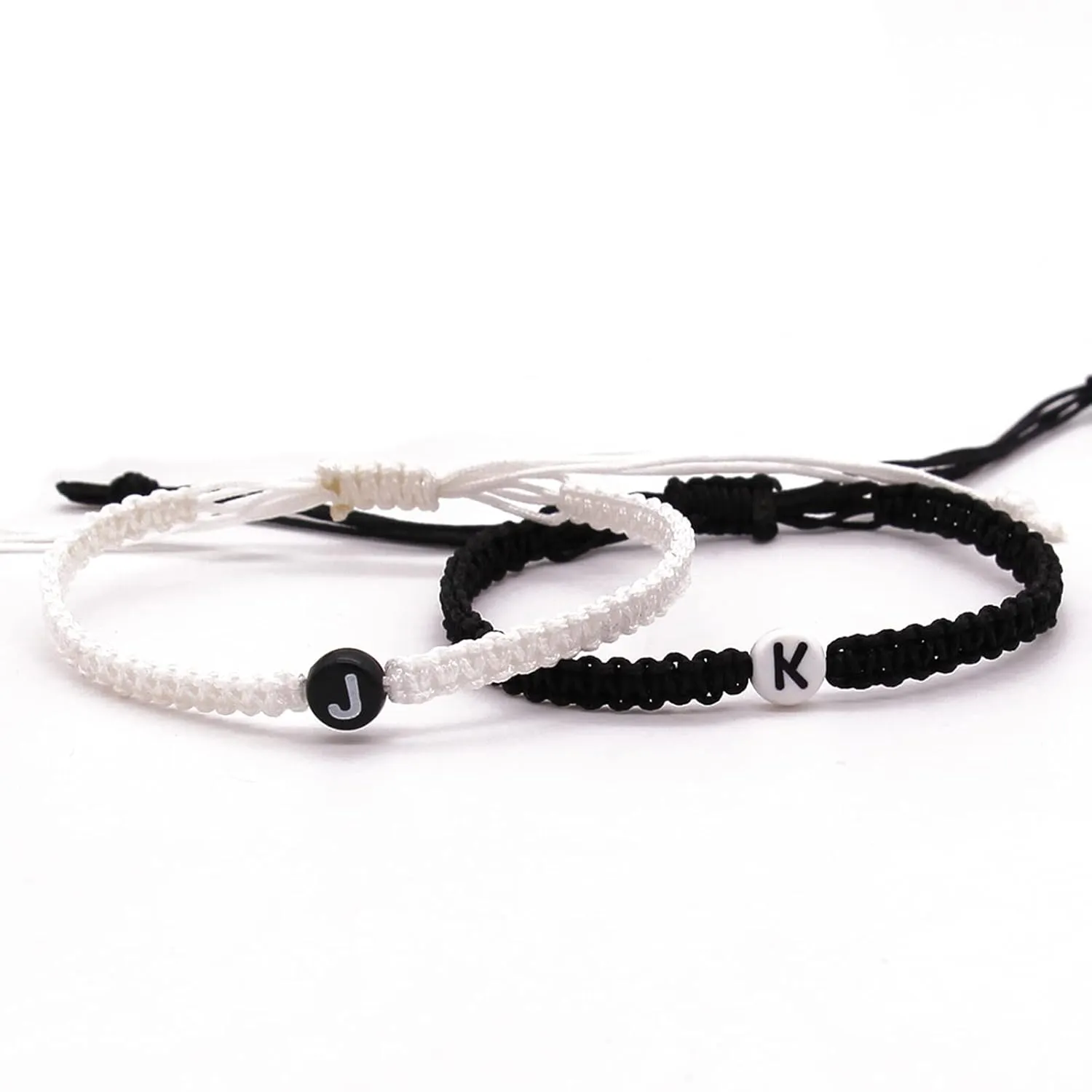 Couple Bracelets Initial Bracelets Personalized Matching Bracelets for Boyfriend Girlfriend Adjustable Bracelet for Best Friends Bracelet Friendship Bracelet Men Bracelets Gifts for Him