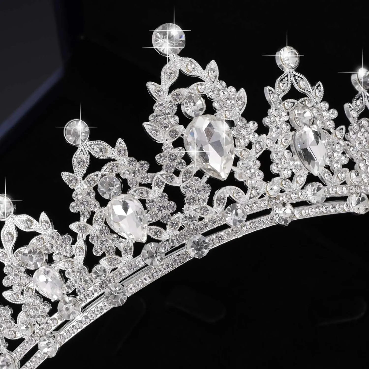 Crowns and Tiaras jewelry sets for Wedding princess birthday party Halloween Prom Pageant Jewelry for Women Crystal Bridal Jewelry Set for women