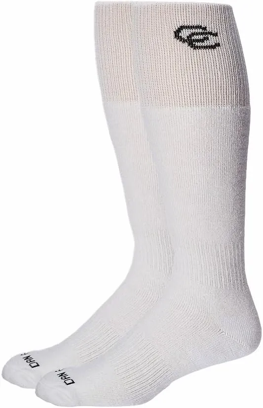 Dan Post Men's Cowboy Certified Boot Socks (2-Pair) White