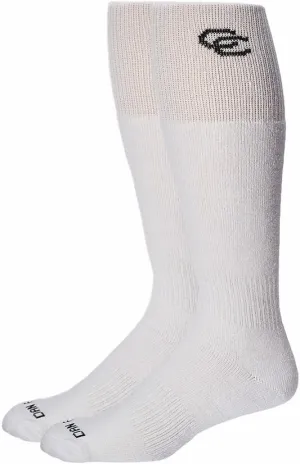 Dan Post Men's Cowboy Certified Boot Socks (2-Pair) White