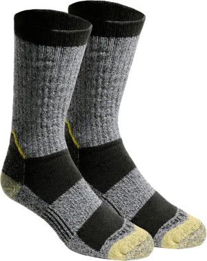 Dickies Men's Kevlar Reinforced Steel Toe Crew Socks, Available in L-XL (2, 4 Pairs)