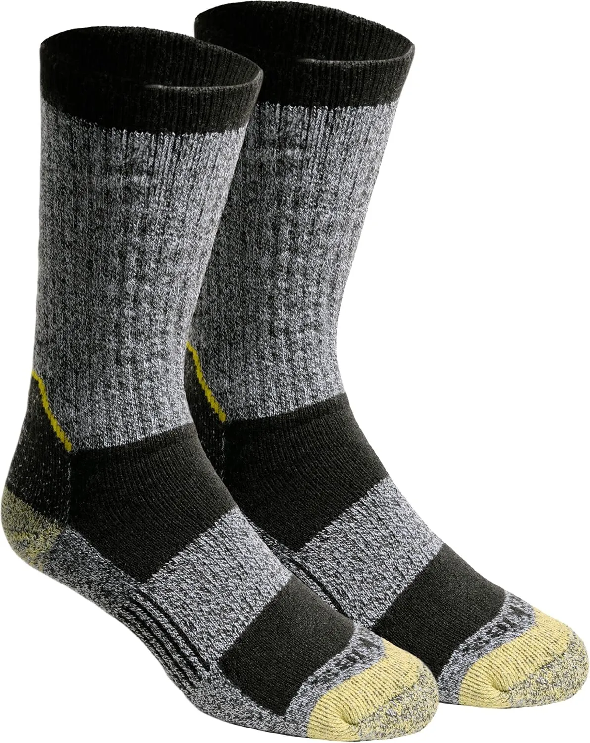 Dickies Men's Kevlar Reinforced Steel Toe Crew Socks, Available in L-XL (2, 4 Pairs)