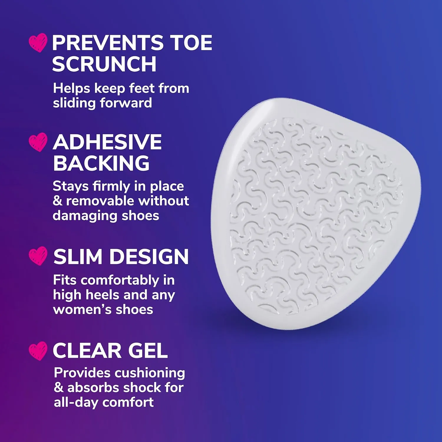 Dr. Scholl's Ball of Foot Cushions for High Heels (One Size) // Relieve and Prevent Ball of Foot Pain with Discreet Cushions That Absorb Shock and Make High Heels More Comfortable