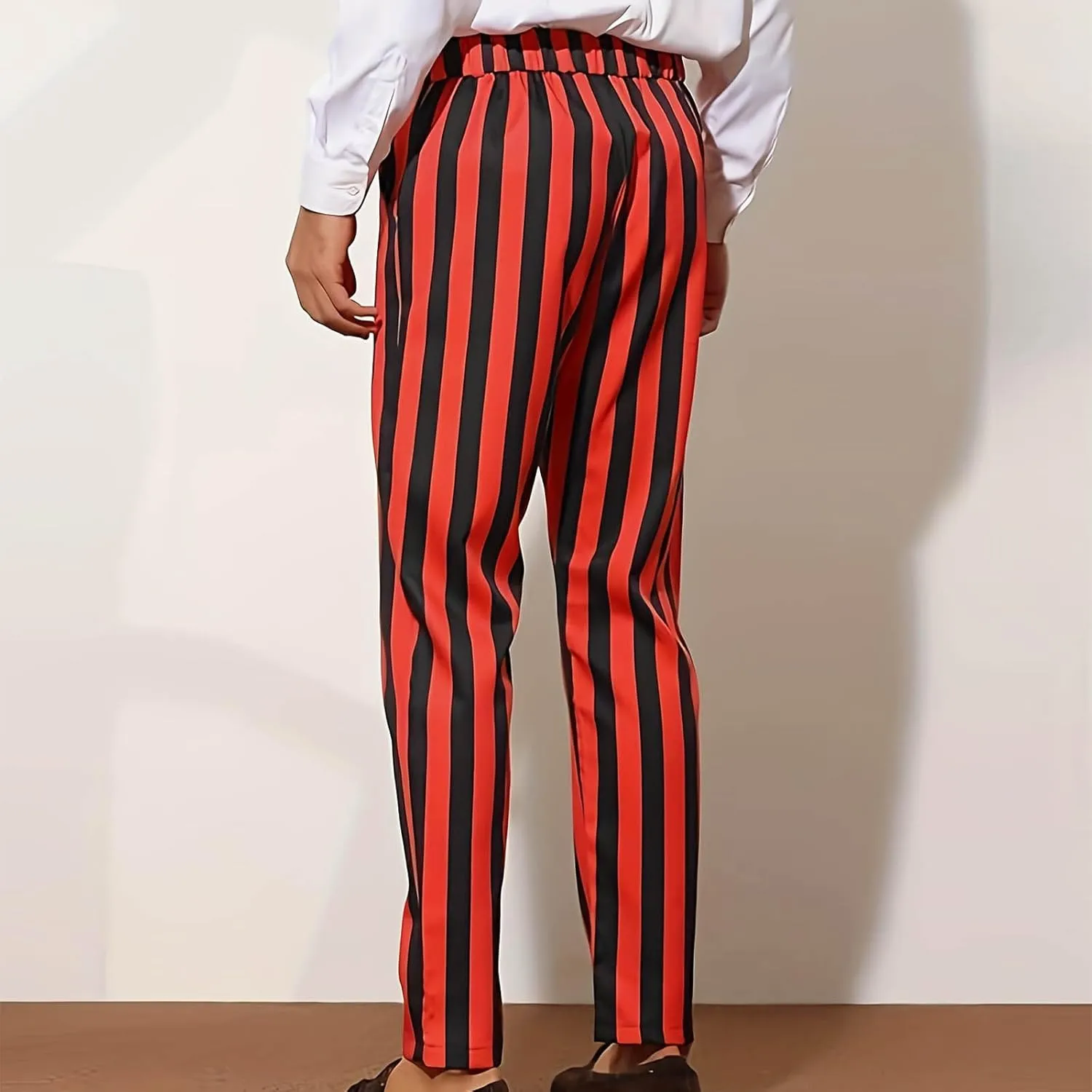 Dress Pants for Mens Stylish Stretch Dress Pants Slim Fit Striped Color Block Pants Casual Business Golf Pants