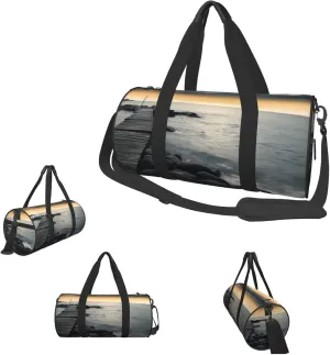Duffle Bags Black Sea Gym Bag for Men Women Waterproof Travel Duffle Bags Convertible Carry on Garment Bag for Travel Sports