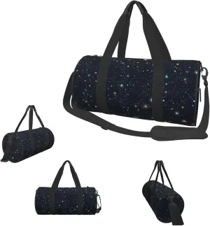 Duffle Bags Constellation Star Clusters Galaxies Gym Bag for Men Women Waterproof Travel Duffle Bags Convertible Carry on Garment Bag for Travel Sports